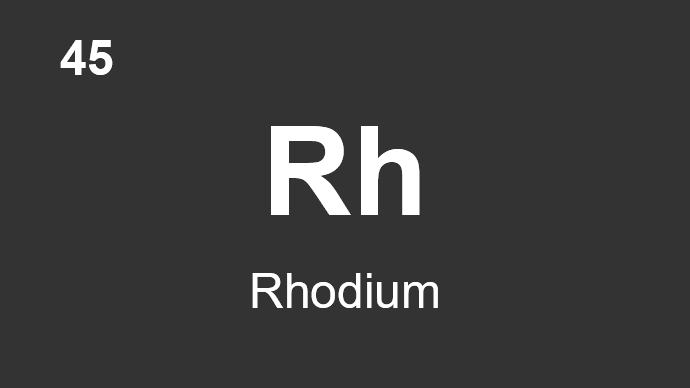 45 Rh Rhodium