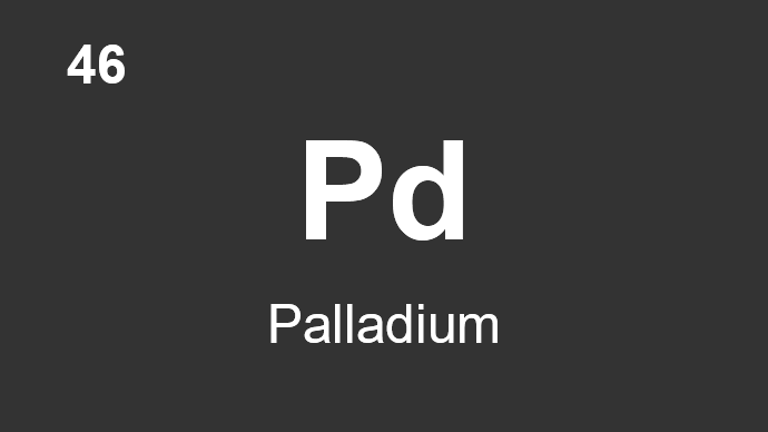 46 Pd Palladium